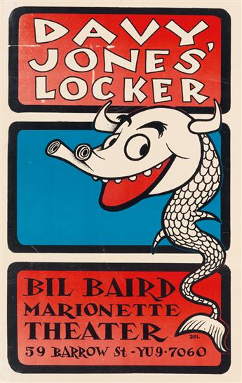 (THEATER / EPHEMERA.) Group of six Bil Baird Marionette Theater posters.